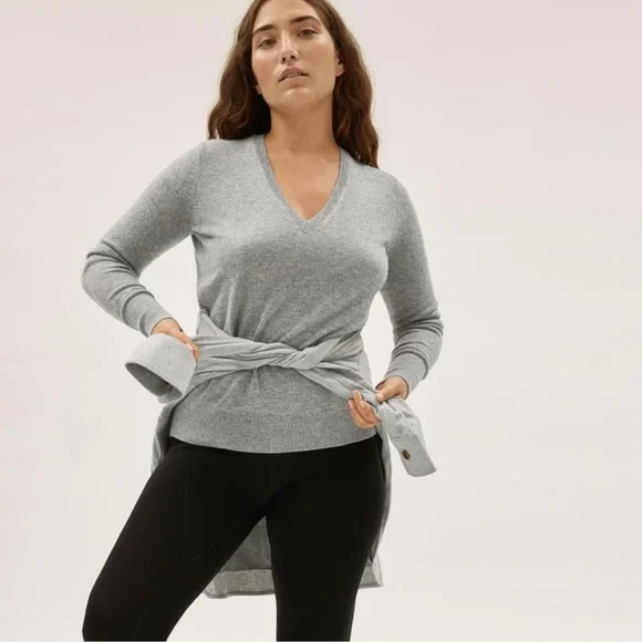 Everlane Women’s V-Neck Cashmere Sweater Size Small - Picture 2 of 10